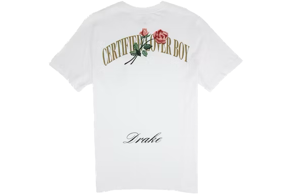 Nike x Drake Certified Lover Boy Rose White T-shirt